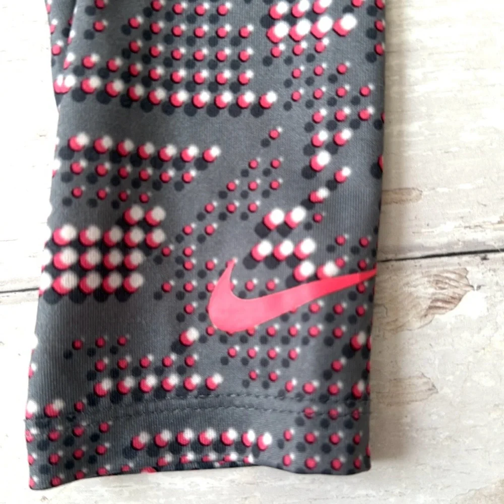 Nike Size 3T Girls Athletic Leggings Gray Pink Just Do It Size 3 Grey Kids Pants